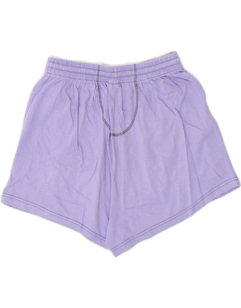 REEBOK Womens Sport Shorts UK 12 Medium Purple Cotton | Vintage Reebok | Thrift | Second-Hand Reebok | Used Clothing | Messina Hembry 