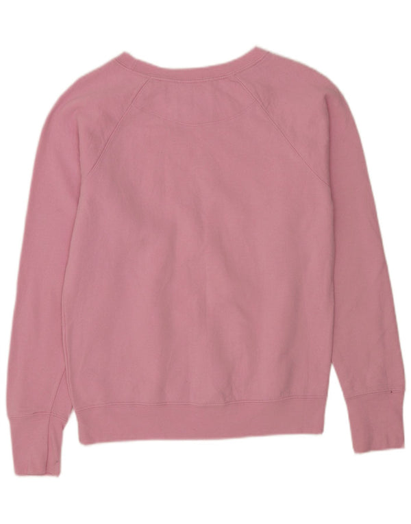 Champion Womens Graphic Sweatshirt Jumper UK 10 Small Pink Polyester