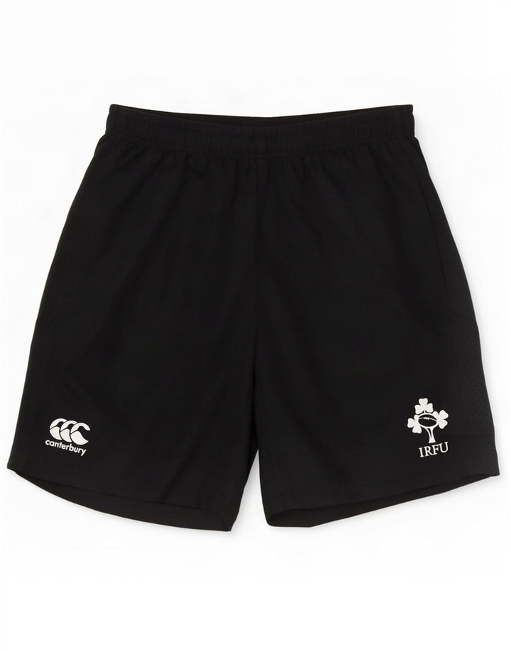 Canterbury Mens IRFU Graphic Sport Shorts Medium Black Polyester