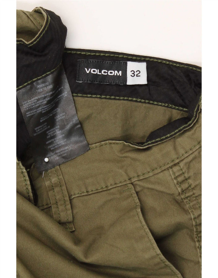 Volcom Mens Chino Shorts W32 Medium Khaki Cotton