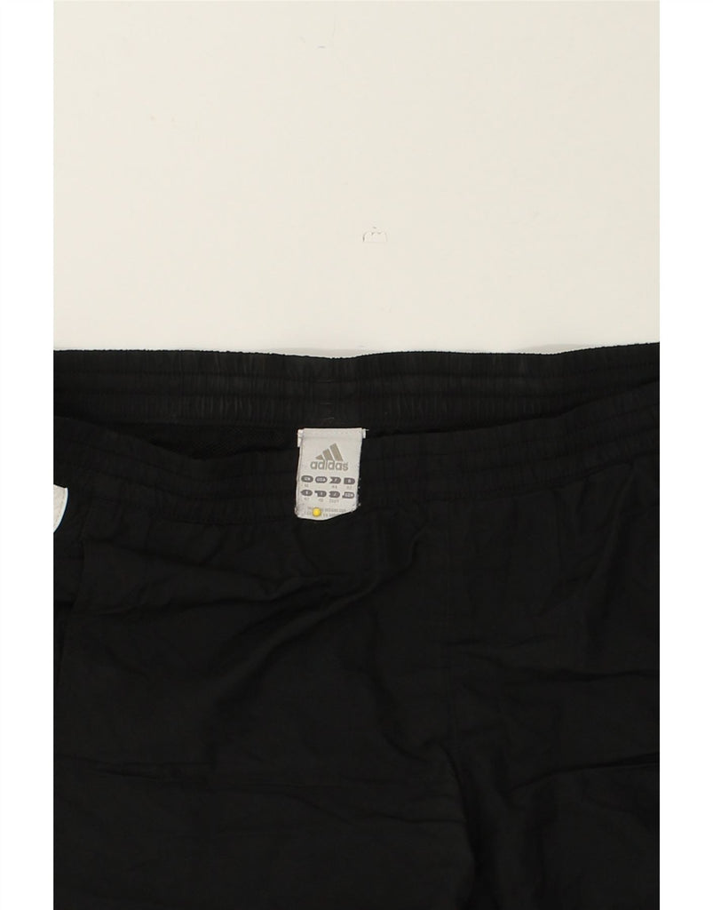 ADIDAS Womens Tracksuit Trousers UK16 Large Black Polyester | Vintage Adidas | Thrift | Second-Hand Adidas | Used Clothing | Messina Hembry 