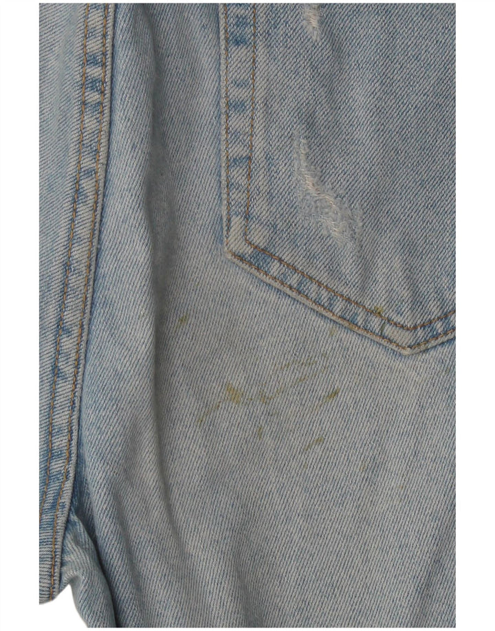 Zara Womens Distressed High Waist Jeans EU 40 Medium W30 L27 Blue