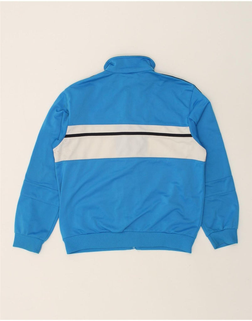 ADIDAS Boys Tracksuit Top Jacket 11-12 Years Blue Colourblock Polyester | Vintage Adidas | Thrift | Second-Hand Adidas | Used Clothing | Messina Hembry 