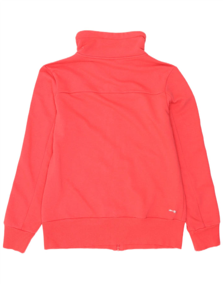 Adidas Womens Climalite Tracksuit Top Jacket UK 12/14 Medium Pink