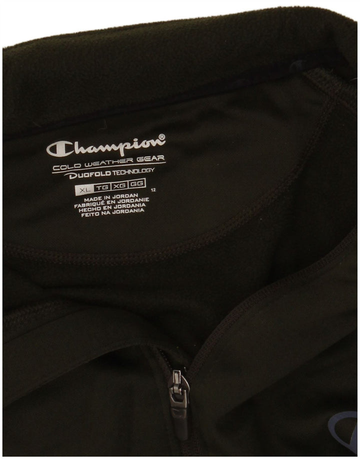 CHAMPION Mens Tracksuit Top Jacket XL Khaki Colourblock