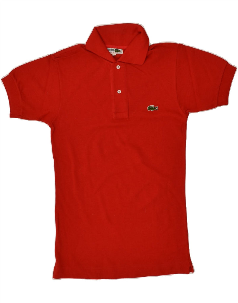 LACOSTE Mens Polo Shirt Size 1 2XS Red Cotton | Vintage Lacoste | Thrift | Second-Hand Lacoste | Used Clothing | Messina Hembry 