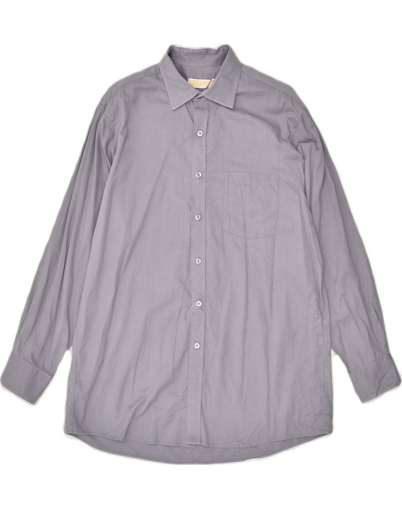 MICHAEL KORS Mens Shirt Size 16 Large Grey Cotton | Vintage Michael Kors | Thrift | Second-Hand Michael Kors | Used Clothing | Messina Hembry 