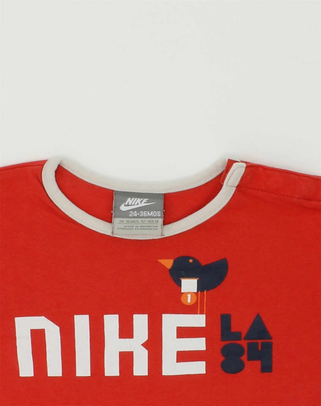 NIKE Girls Graphic T-Shirt Top 2-3 Years Medium Red Cotton | Vintage Nike | Thrift | Second-Hand Nike | Used Clothing | Messina Hembry 