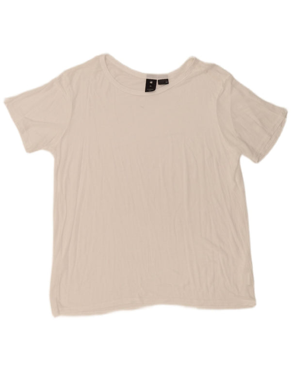 G-Star Mens T-Shirt Top XL White