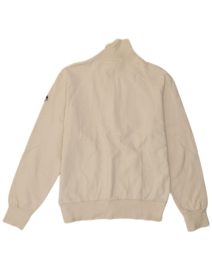 North Sails Mens Graphic Tracksuit Top Jacket 2XL Off White Cotton