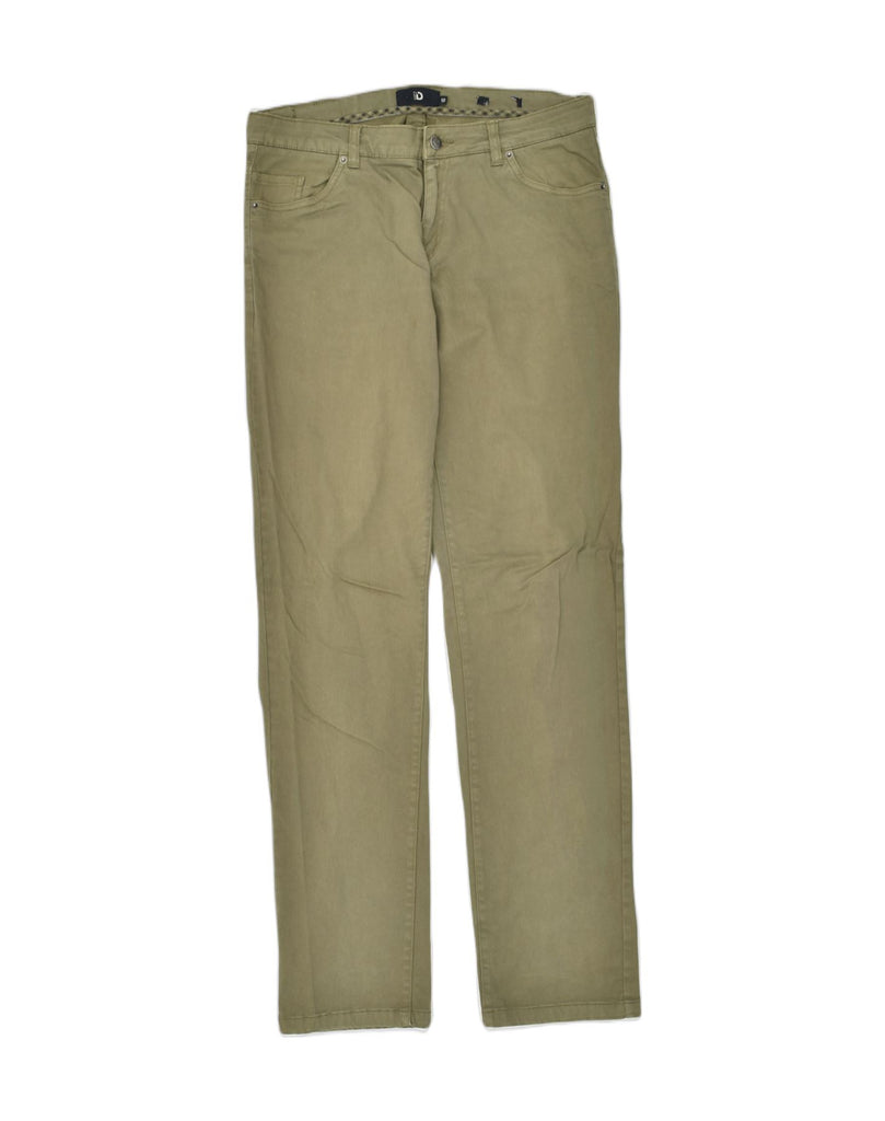 DACK'S Mens Slim Casual Trousers IT 50 Large W34 L34 Khaki Cotton | Vintage Dack's | Thrift | Second-Hand Dack's | Used Clothing | Messina Hembry 