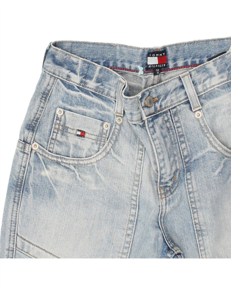 TOMMY HILFIGER Boys Capri Jeans 11-12 Years Medium W27 L18 Blue Cotton | Vintage Tommy Hilfiger | Thrift | Second-Hand Tommy Hilfiger | Used Clothing | Messina Hembry 