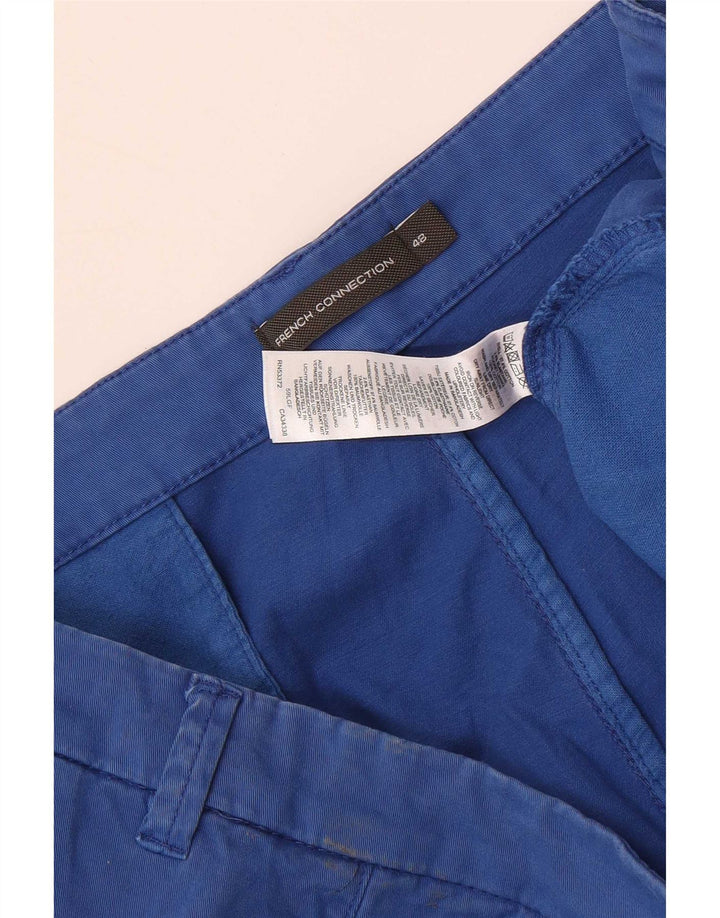 French Connection Mens Chino Shorts W48 4XL Blue Cotton