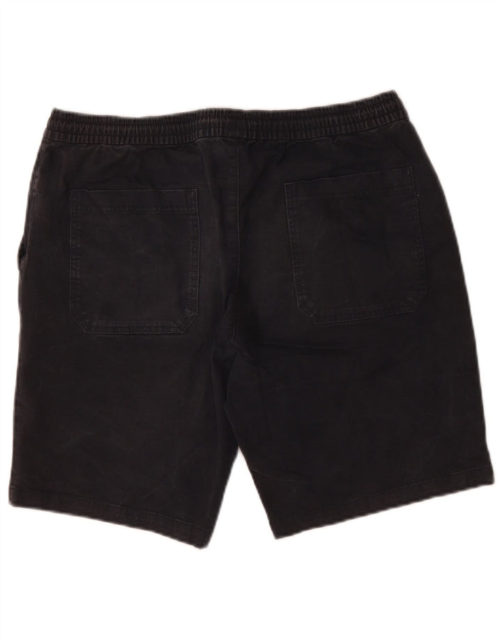Marks & Spencer Mens Chino Shorts W36 Large Black Cotton