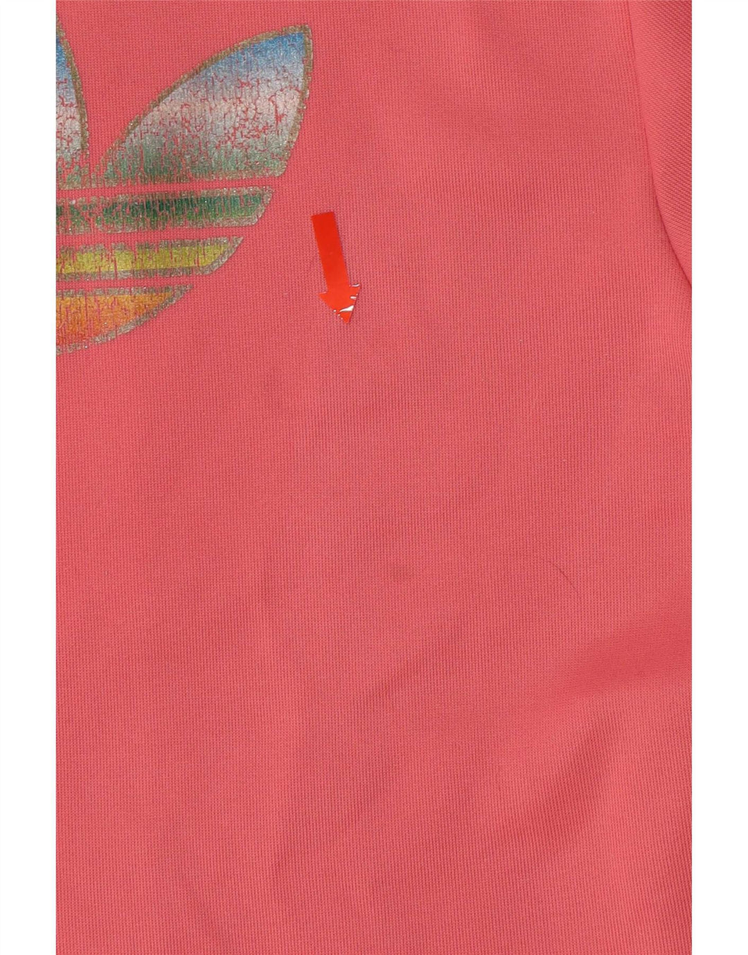 Adidas Womens Graphic Zip Hoodie Sweater EU 36 Small Pink
