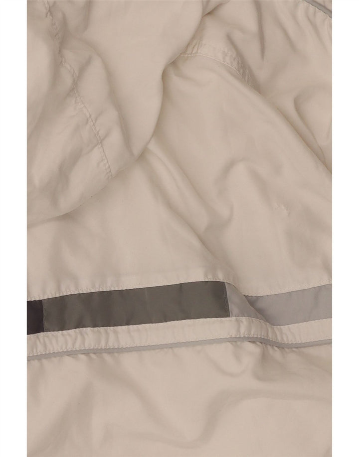 Reebok Womens Hooded Tracksuit Top Jacket UK 12 Medium White Colourblock