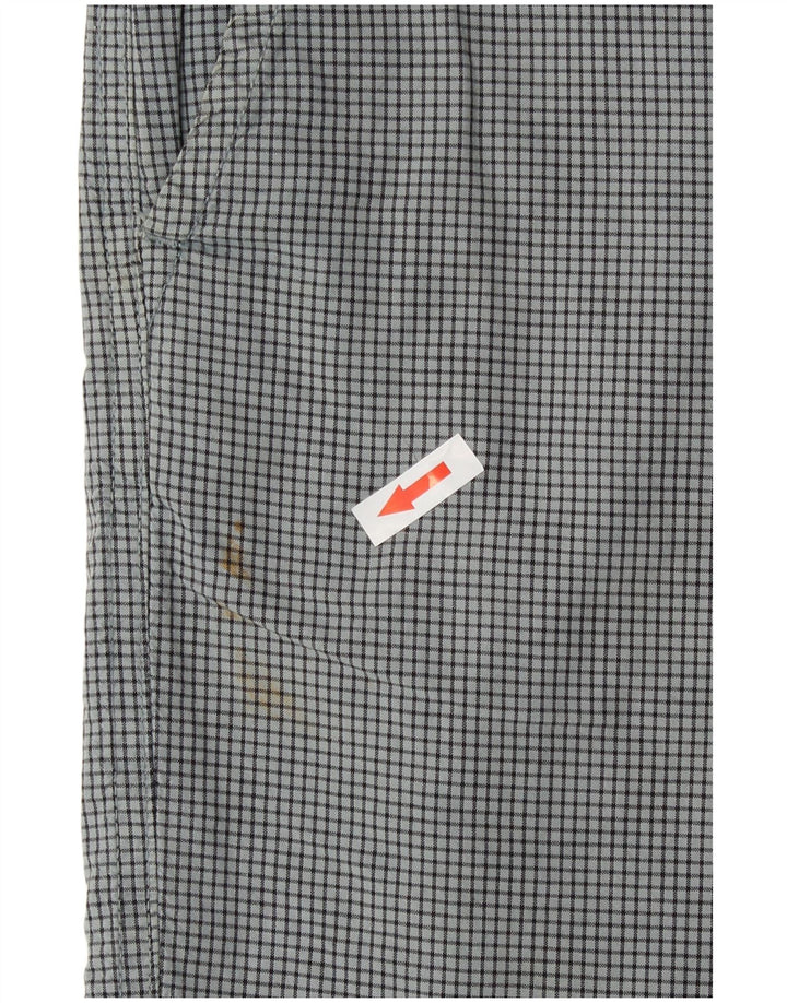 Converse Mens Chino Shorts Large W34  Grey Check Cotton