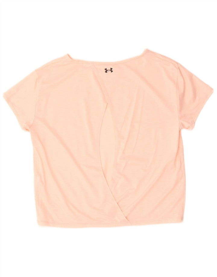 Under Armour Womens Loose Fit Blouse Top UK 10 Small Pink Polyester