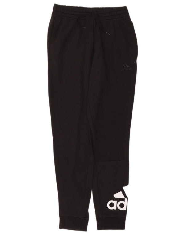 Adidas Mens Graphic Tracksuit Trousers Joggers Small Black Cotton