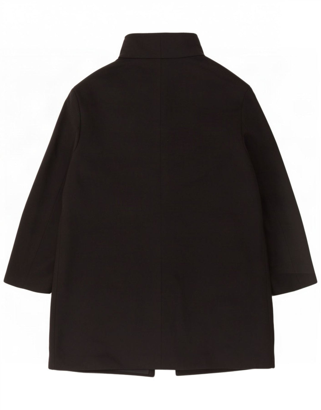 John Lewis Womens 4 Button Oversized Overcoat UK 16 Large Black Polyester