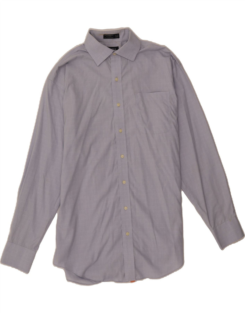 NAUTICA Mens Shirt Size 16 1/2 Large Blue Check Cotton Vintage Nautica and Second-Hand Nautica from Messina Hembry 