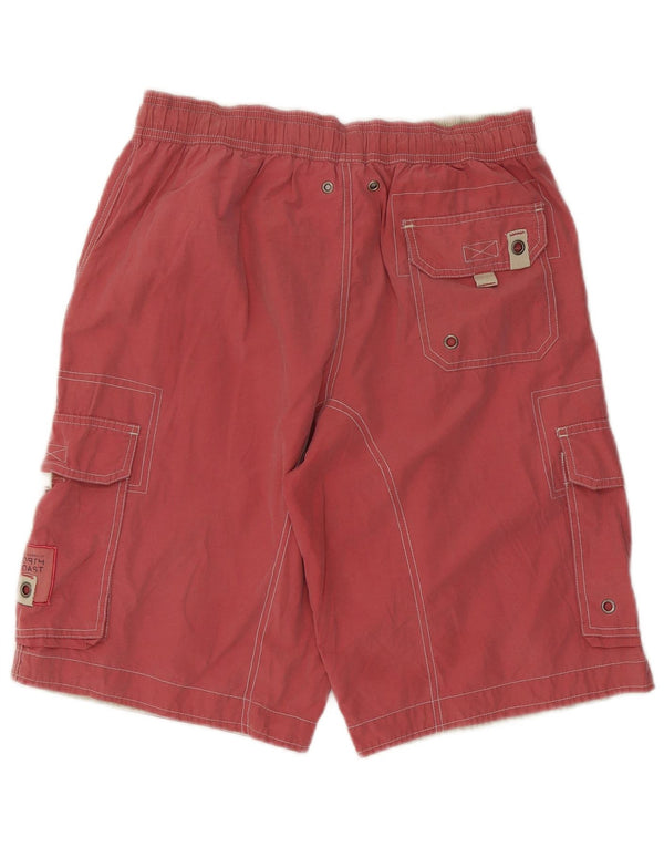 Marks & Spencer Mens Swimming Shorts Medium  Red Cotton