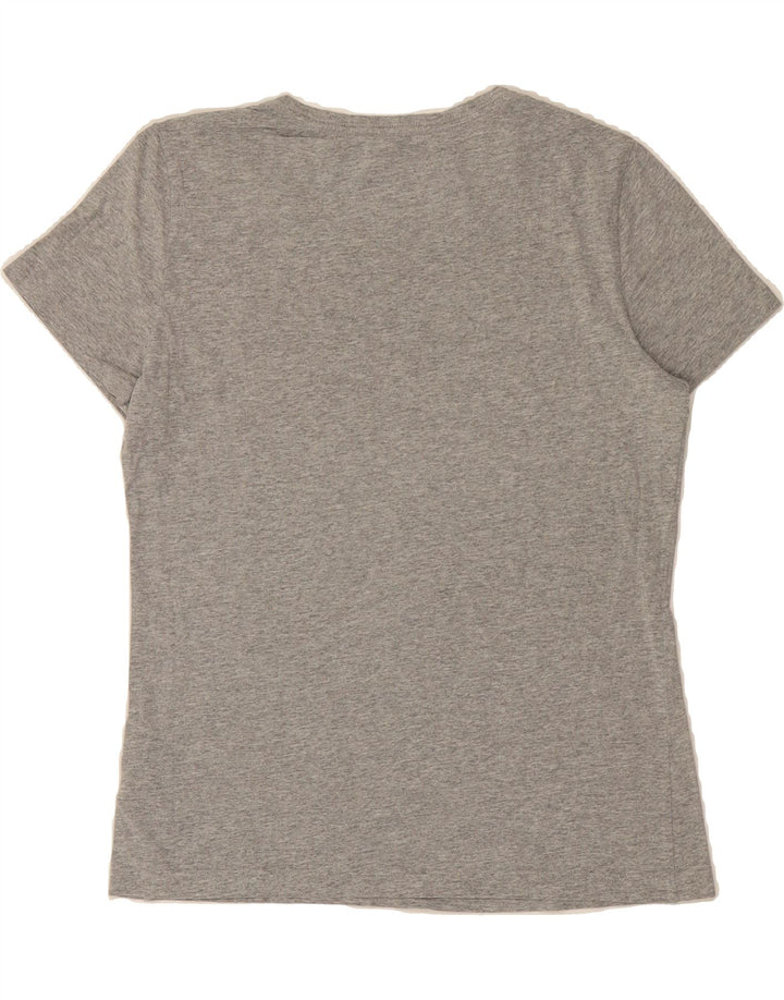 ADIDAS Womens T-Shirt Top UK 12/14 Medium Grey Cotton Vintage Adidas and Second-Hand Adidas from Messina Hembry 