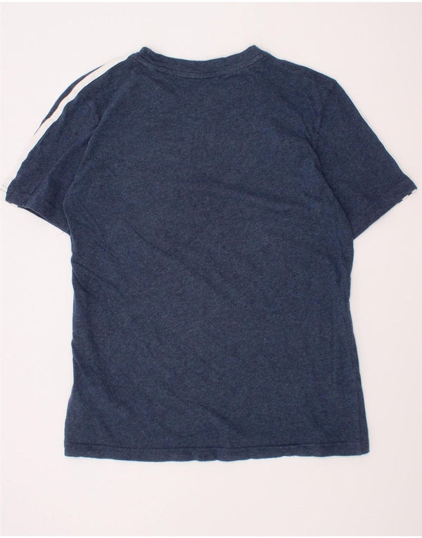 Adidas Boys T-Shirt Top 11-12 Years Navy Blue Cotton