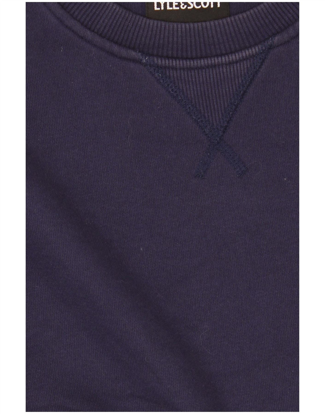 Lyle & Scott Mens Sweatshirt Jumper Small Navy Blue Cotton