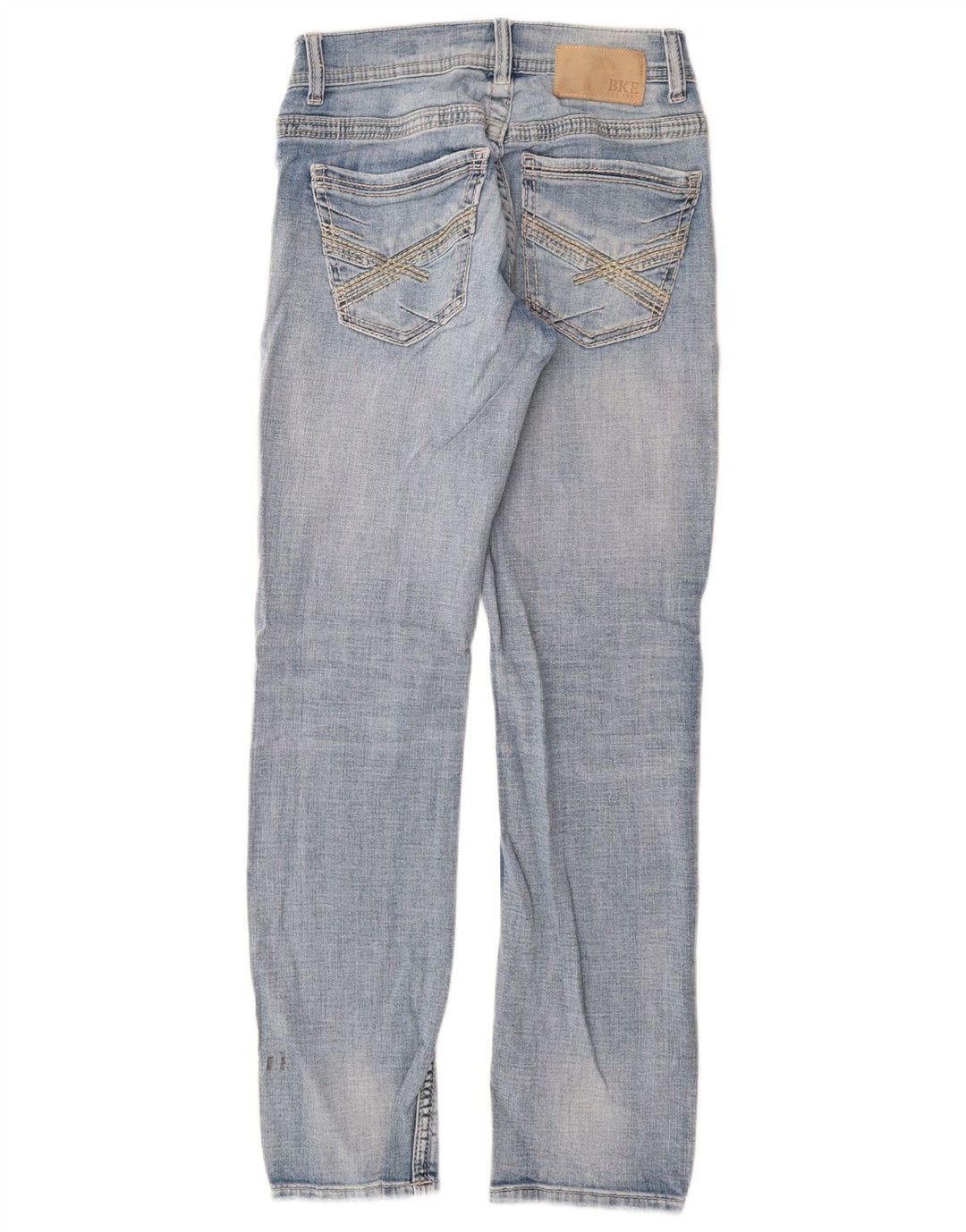 BKE Womens Alec Straight Jeans W27 L30 Blue Cotton