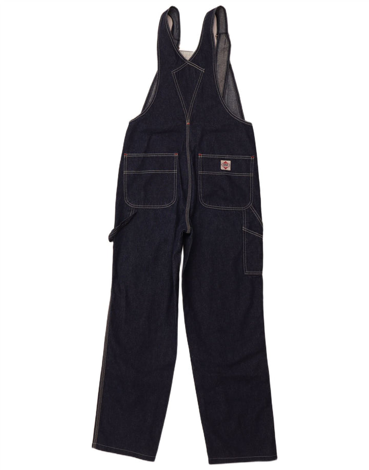 RIFLE Womens Dungarees Cargo Jeans W29 L30 Navy Blue Cotton