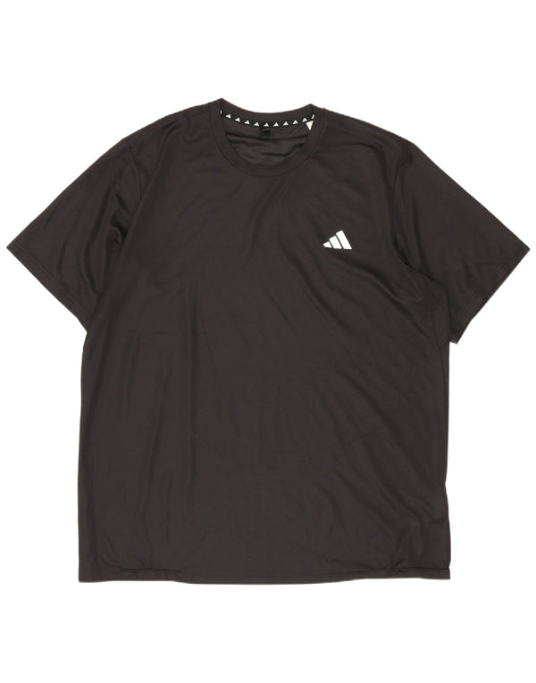 Adidas Mens Aeroready T-Shirt Top XL Black Polyester