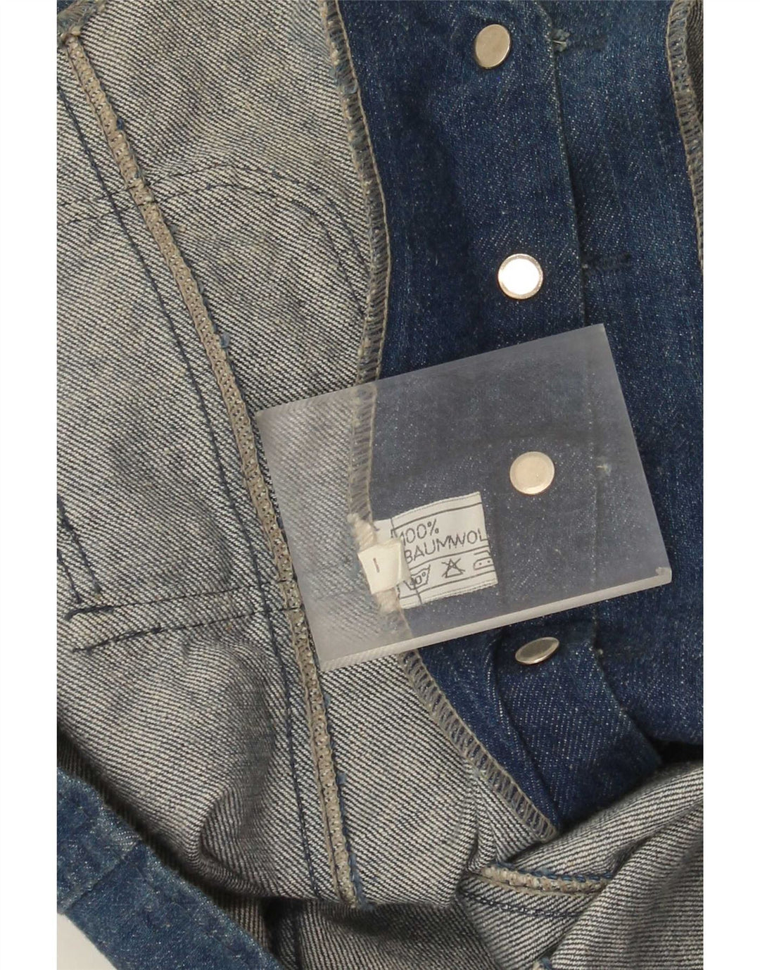 Marshal Womens Denim Waistcoat UK 14 Medium Blue Cotton
