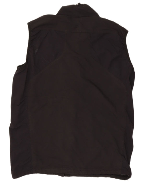 Jack Wolfskin Mens Sleeveless Tracksuit Top Jacket UK 46/48 2XL Black