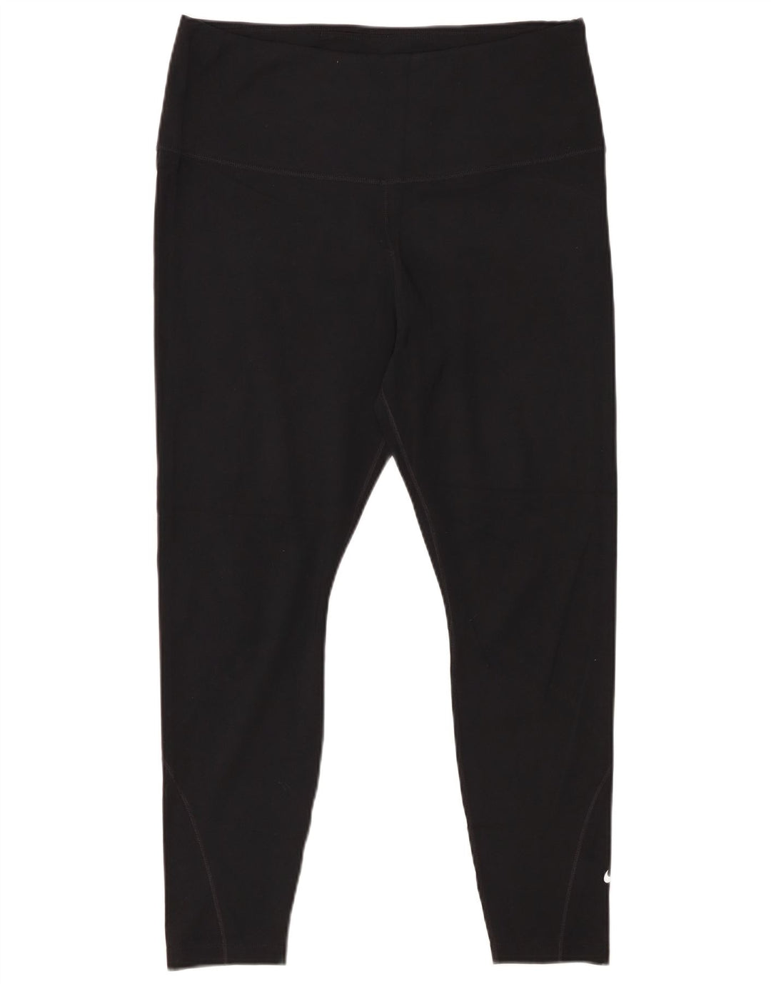 NIKE Womens Dri Fit Crop Leggings UK 18 XL Black Polyester