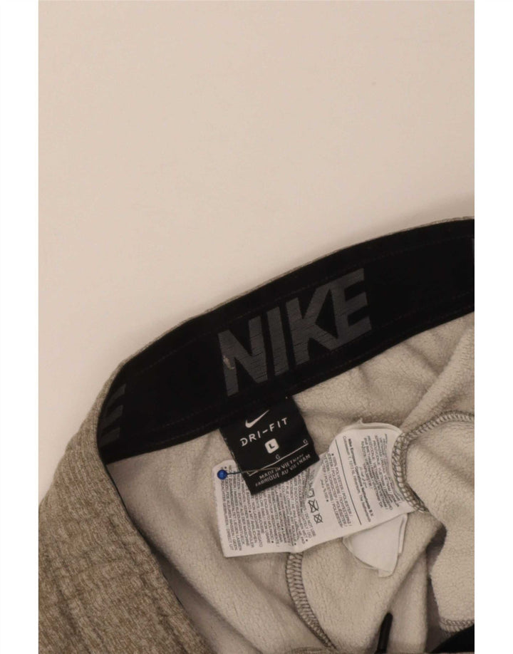 Nike Mens Graphic Tracksuit Trousers Joggers Large Khaki Polyester