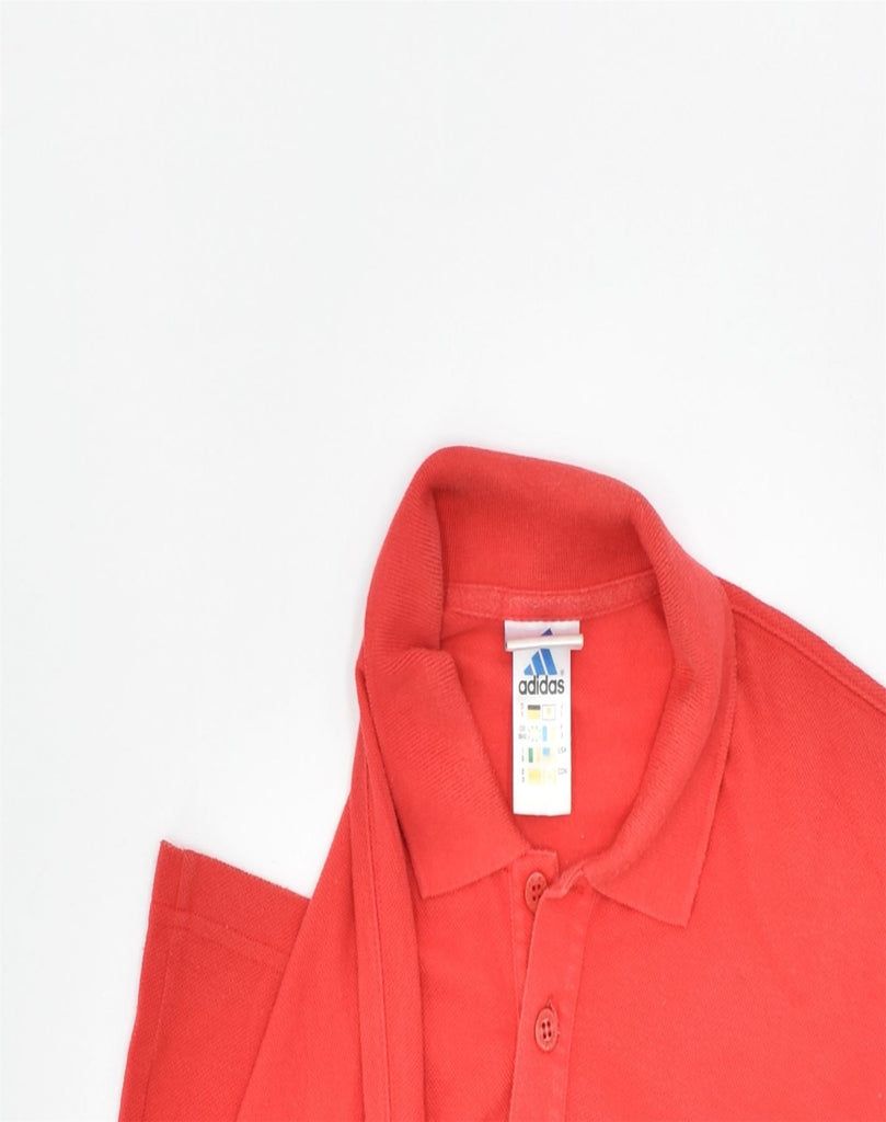 ADIDAS Mens Polo Shirt UK 38/40 Medium Red Cotton | Vintage | Thrift | Second-Hand | Used Clothing | Messina Hembry 