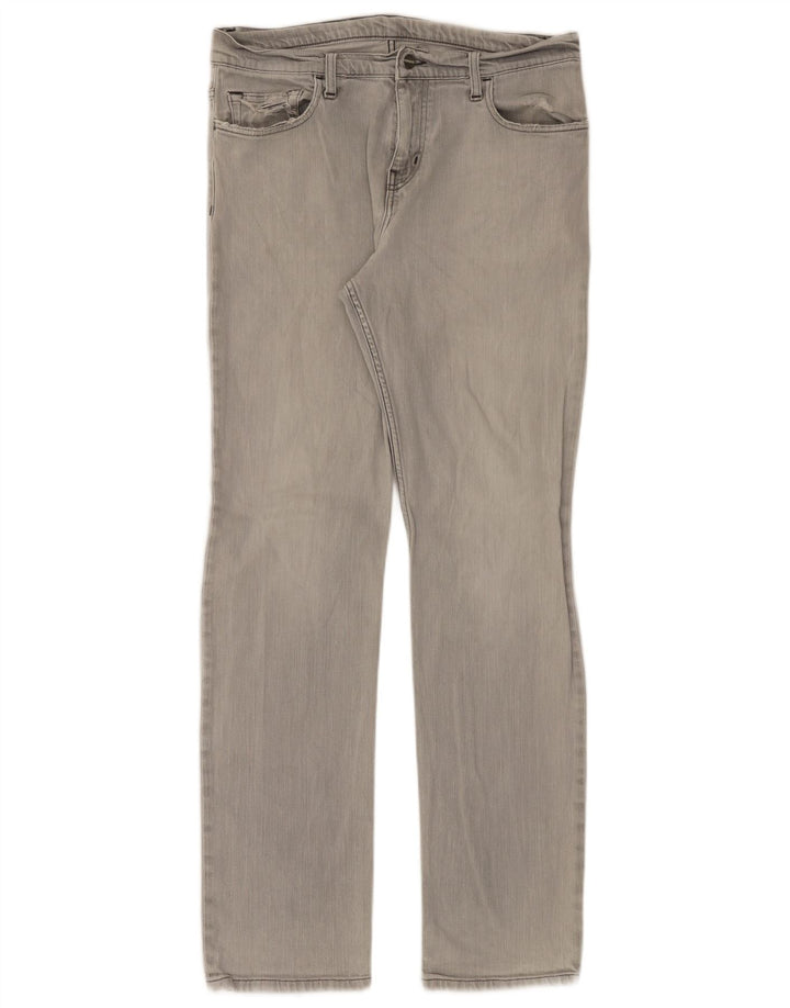 Carhartt Mens Straight Jeans W34 L34 Grey Cotton