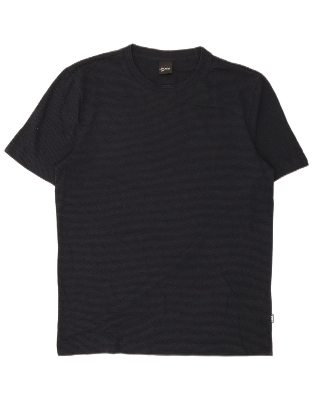 Hugo Boss Mens T-Shirt Top Medium Navy Blue Cotton