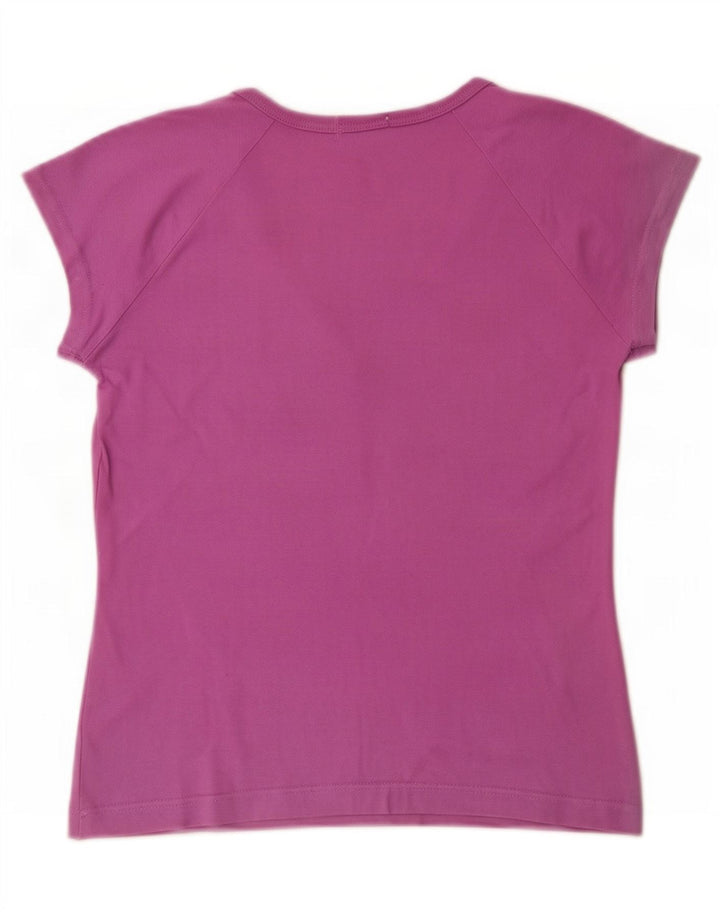 Lacoste Womens T-Shirt Top Size 38 Medium Purple Cotton