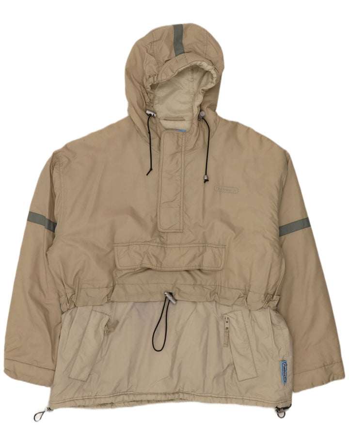 Fishbone Mens Hooded Anorak Jacket UK 38 Medium Beige