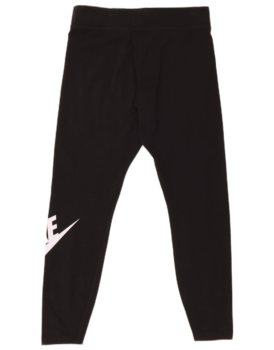 Nike Womens Crop Graphic Leggings UK 16 Large Black Cotton