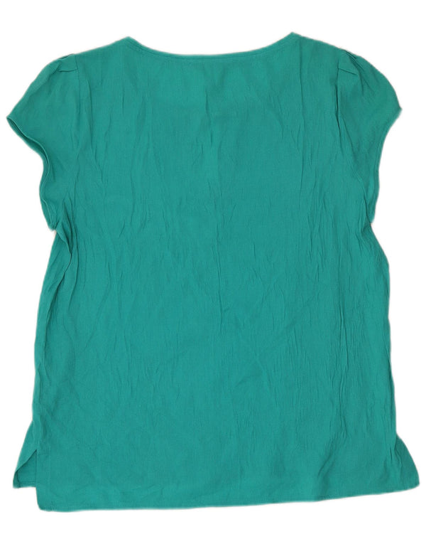 Zara Womens Blouse Top UK 18 XL Turquoise