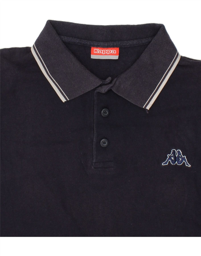 KAPPA Mens Polo Shirt Large Navy Blue Cotton Vintage Kappa and Second-Hand Kappa from Messina Hembry 