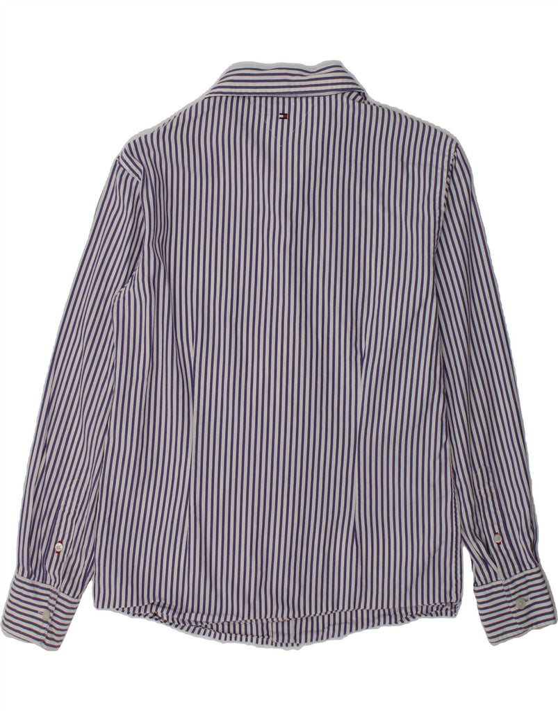 TOMMY HILFIGER Boys Shirt 11-12 Years Purple Pinstripe Cotton | Vintage Tommy Hilfiger | Thrift | Second-Hand Tommy Hilfiger | Used Clothing | Messina Hembry 