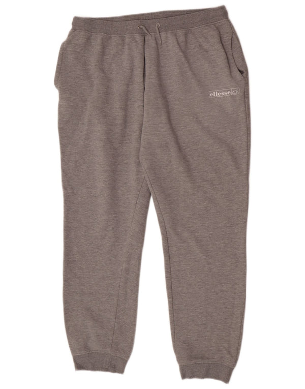 Ellesse Womens Tracksuit Trousers Joggers UK 22 3XL Grey Cotton