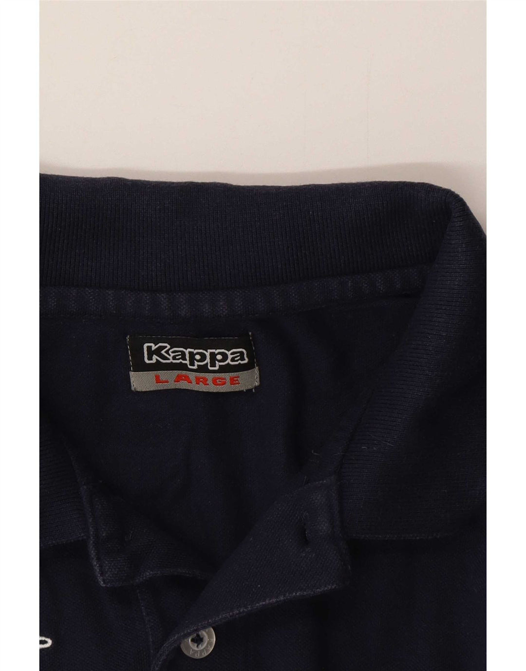 Kappa Mens Graphic Polo Shirt Large Navy Blue