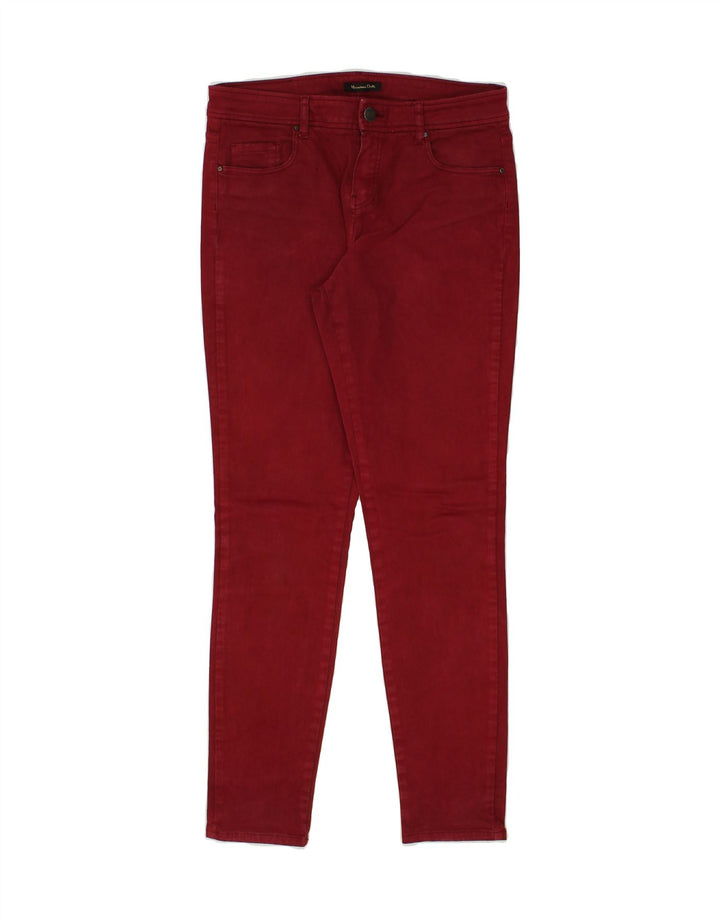 MASSIMO DUTTI Womens Skinny Jeans EU 36 XS W30 L29 Burgundy | Vintage Massimo Dutti | Thrift | Second-Hand Massimo Dutti | Used Clothing | Messina Hembry 