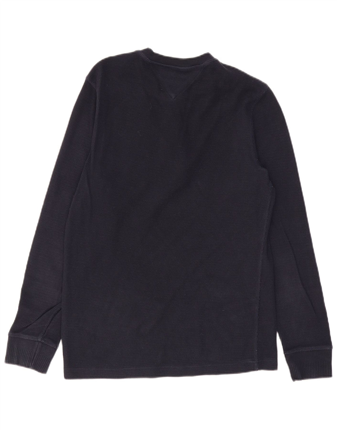 TOMMY HILFIGER Mens Top Long Sleeve Medium Navy Blue Cotton