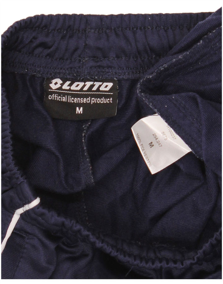 Lotto Mens Tracksuit Trousers Medium Navy Blue Polyester